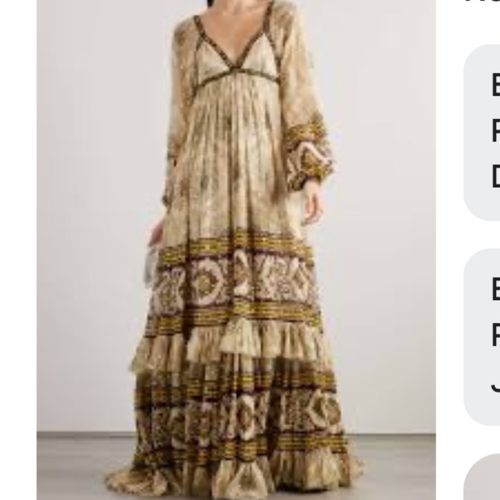 Etro Women's Printed Silk Dress - Cream and Brown